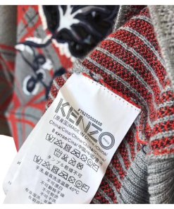 Kenzo Frame Check Wool Blend Sweater