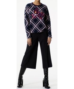 Kenzo Frame Check Wool Blend Sweater
