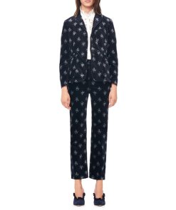 Rebecca Taylor La Vie Celeste Floral Velvet Jacket