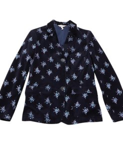 Rebecca Taylor La Vie Celeste Floral Velvet Jacket