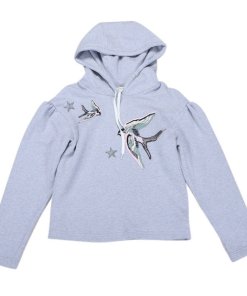 Rebecca Taylor Embroidered Bird Hoodie