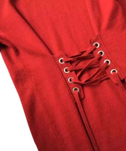 Sandro Robine Lace-Up Sweater