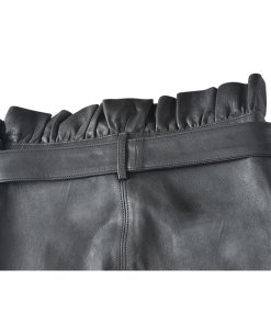 J Brand Claudia High-Waist Leather Midi Skirt