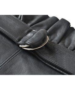 J Brand Claudia High-Waist Leather Midi Skirt