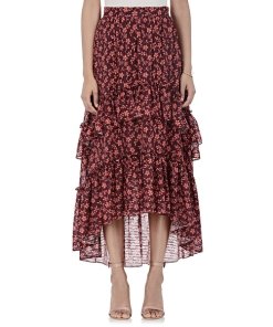 Ulla Johnson Maria Floral Tiered Ruffle Skirt