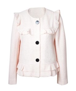 Kate Spade Ruffle Tweed Jacket