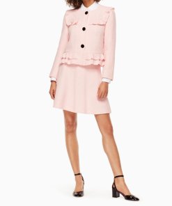 Kate Spade Ruffle Tweed Jacket