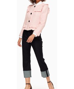 Kate Spade Ruffle Tweed Jacket