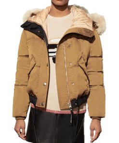 Coach 1941 Icon Shearling Trim Puffer Jacket