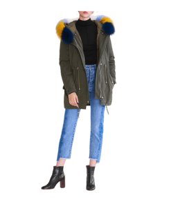 Maje Game Fur Trim Parka