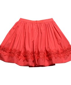 Alice + Olivia Tania Lace-Inset Pouf Skirt