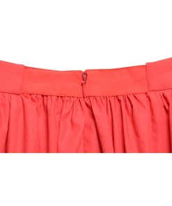 Alice + Olivia Tania Lace-Inset Pouf Skirt