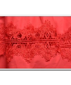 Alice + Olivia Tania Lace-Inset Pouf Skirt