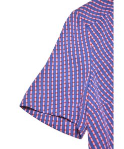 Diane von Furstenberg Striped Short-Sleeve Stretch Silk Shirt