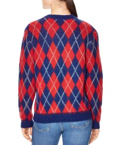 Sandro Jona Argyle Mohair-Blend Sweater