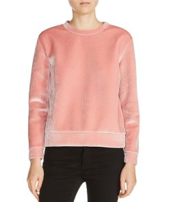 Maje Torina Velvet Sweatshirt
