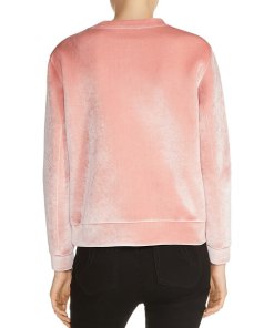 Maje Torina Velvet Sweatshirt