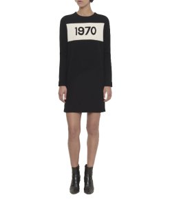 Bella Freud 1970 Merino Wool Sweater Dress