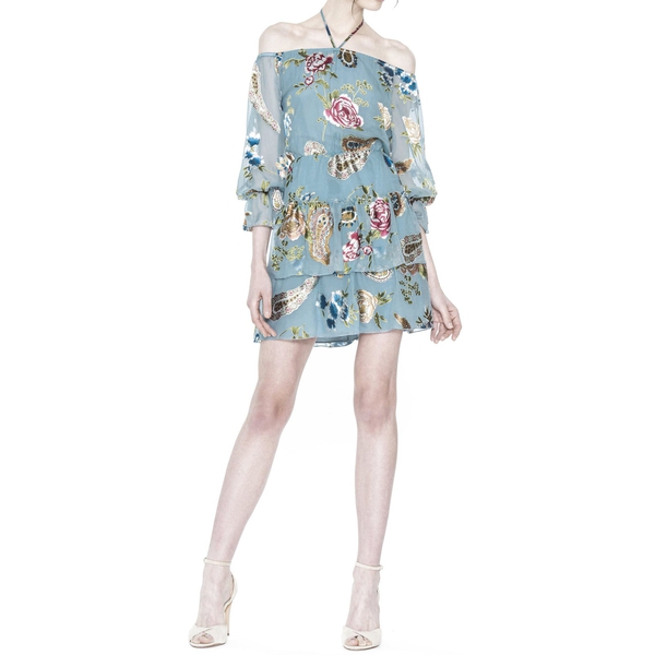 30% extra off] Alice + Olivia Waylon Off-the-Shoulder Blouson Dress   evaChic