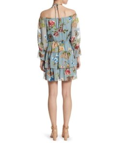 Alice + Olivia Waylon Off-the-Shoulder Blouson Dress