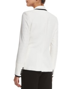 Veronica Beard Harriet Cutaway Contrast Jacket