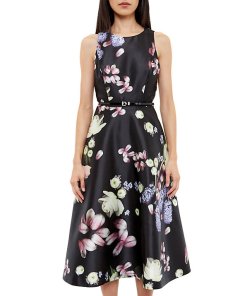 Ted Baker Rosa Kensington Floral Midi Dress  evaChic
