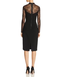 Alice + Olivia Helga Lace-Detail Cutout Dress