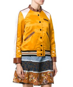 Coach 1941 Space Cruisers Leather Trim Bomber Jacket