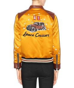 Coach 1941 Space Cruisers Leather Trim Bomber Jacket