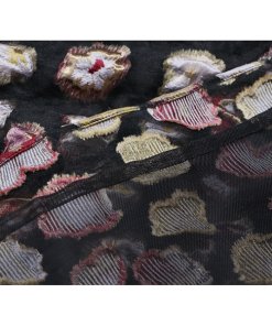 Co Embroidered Floral Organza Dress