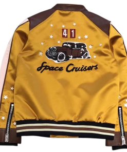 Coach 1941 Space Cruisers Leather Trim Bomber Jacket