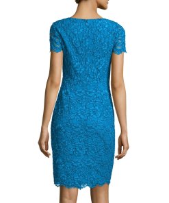 Diane von Furstenberg Ainsley Cap Sleeve Lace Sheath Dress