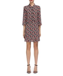 Whistles Apple Print Shirt Dress
