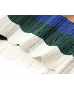 Sandro Stephy Stripe-Detail Zip Neck Sweater