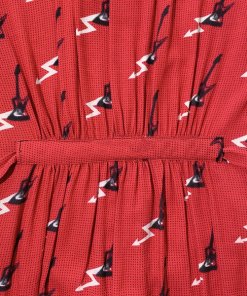 Zadig & Voltaire Rosario Lightning and Guitar Print Dress