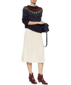Max Mara Weekend Stella Pleated Knit Skirt