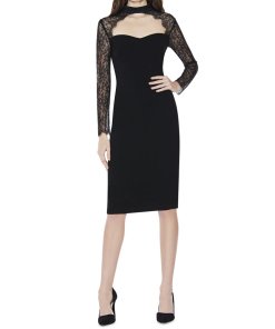 Alice + Olivia Helga Lace-Detail Cutout Dress