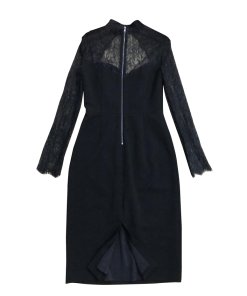Alice + Olivia Helga Lace-Detail Cutout DressAlice + Olivia Helga Lace-Detail Cutout Dress
