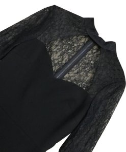Alice + Olivia Helga Lace-Detail Cutout Dress