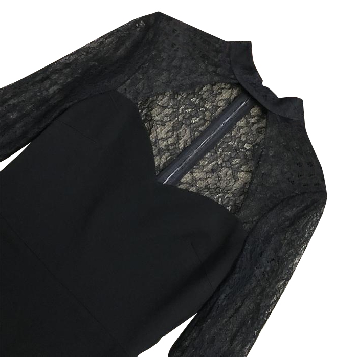 Alice + Olivia Helga Lace-Detail Cutout Dress