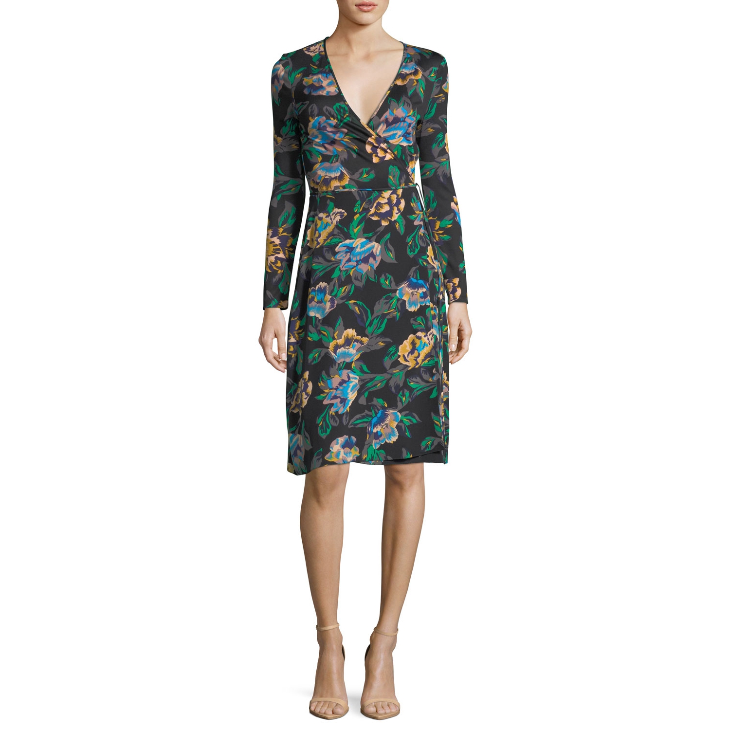 chinese dress ladies Buffalo Jeans Women's Rochelle Floral Print Long-Sleeve Dress, Purple