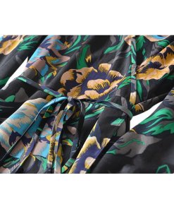 Diane von Furstenberg Benton Floral Long-Sleeve Wrap Dress
