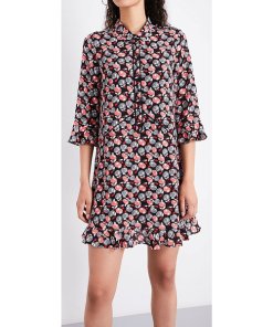 Whistles Apple Print Shirt Dress