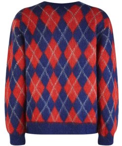 Sandro Jona Argyle Mohair-Blend Sweater