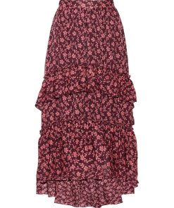 Ulla Johnson Maria Floral Tiered Ruffle Skirt