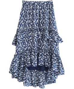 Ulla Johnson Maria Floral Tiered Ruffle Skirt