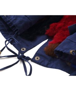Forte Couture Rabbit & Raccoon Fur-Detailed Short Parka