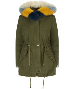 Maje Game Fur Trim Parka