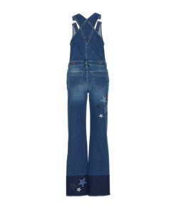 RED Valentino Star Patch Denim Overalls