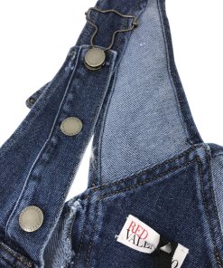 RED Valentino Star Patch Denim Overalls